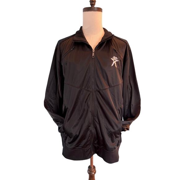 NWT New Artful Dodger Track Jacket Black Full Zip 4 Pockets XXXL - Picture 1 of 7